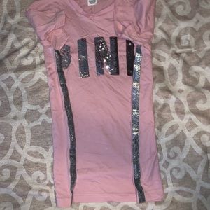 Pink bling campus tee